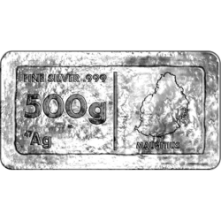 500g Silver Cast Bar