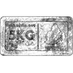 5kg Silver Cast Bar
